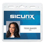 SICURIX Sicurix Vinyl Badge Holder, 4 x 3, Clear, 50/Pack (BAU67830) View Product Image