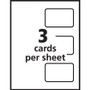 Avery Laminated Laser/Inkjet ID Cards, 2 1/4 x 3 1/2, White, 30/Box (AVE5361) View Product Image