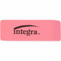 Integra Pink Pencil Eraser - Pink - 2" Width x 0.8" Height x 0.4" Depth - 1 Each