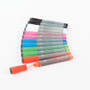 U Brands Bullet Tip Low-Odor Liquid Glass Markers with Erasers, Broad Bullet Tip, Assorted Colors, 12/Pack