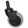Rubbermaid Commercial Replacement Bayonet-Stem Swivel Casters, Grip Ring Stem, 3" Soft Rubber Wheel, Black (SGSFG7570L20000) View Product Image