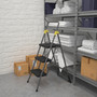 Cosco Commercial 3-Step Folding Stool, 300 lb Capacity, 20.5 x 32.63 x 52.13, Gray (CSC11839GGO) View Product Image