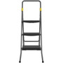 Cosco Commercial 3-Step Folding Stool, 300 lb Capacity, 20.5 x 32.63 x 52.13, Gray (CSC11839GGO) View Product Image