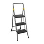 Cosco Steel 3-Step Folding Step Stool - 3 Step - 300 lb Load Capacity - 14.5" Width x 12.3" Depth x 56" Height