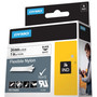 DYMO Rhino Flexible Nylon Industrial Label Tape, 1" x 11.5 ft, White/Black Print (DYM1734524) View Product Image