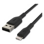 Belkin BOOST CHARGE Braided Apple Lightning to USB-A ChargeSync Cable, 6.6 ft, Black