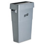 Genuine Joe Space-Saving Container Swing Lid - Rectangular - Gray - (GJO02343)