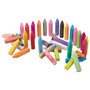 Crayola Ultimate Sidewalk Chalk, 4" x 0.5" Diameter, 60 Assorted Colors, 64/Set (CYO512064) View Product Image