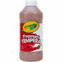 Crayola Premier Tempera Paint - 1 Color(s) - Brown - 16 oz