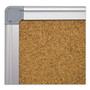 MasterVision Earth Cork Board, 24" x 18", Tan Surface, Satin Aluminum Frame