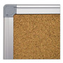 MasterVision Earth Cork Board, 24" x 18", Tan Surface, Satin Aluminum Frame