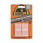 Gorilla Tough and Clear Double-Sided Mounting Tape Squares, Holds Up to 0.58 lb per Pair (Up to 7 lb per 24), 1" x 1", Clear, 24/Pack