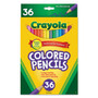 Crayola Short-Length Colored Pencil Set, 3.3 mm, 2B (#1), Assorted Lead/Barrel Colors, 36/Pack View Product Image