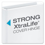 Cardinal Performer ClearVue Slant-D Ring Binder, 3 Rings, 5" Capacity, 11 x 8.5, White