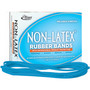Alliance Antimicrobial Non-Latex Rubber Bands, Size 117B, 0.06" Gauge, Cyan Blue, 4 oz Box, 62/Box