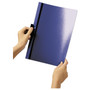 Durable DuraClip Report Cover, Clip Fastener, 8.5 x 11, Clear/Black, 5/Pack