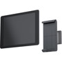 Durable Wall-Mounted Tablet Holder, Silver/Charcoal Gray