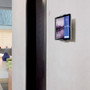 Durable Wall-Mounted Tablet Holder, Silver/Charcoal Gray