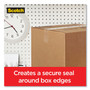 Scotch Box Lock Shipping Packaging Tape, 1.5" Core with Dispenser, 1.88" x 22.2 yds, Clear, 6/Pack
