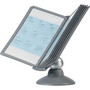 Durable SHERPA Motion Desk Reference System, 10 Panels, Gray Borders