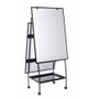 MasterVision Creation Station Dry Erase Board, 29.5" x 74.88", White Surface, Black Metal Frame