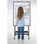 MasterVision Creation Station Dry Erase Board, 29.5" x 74.88", White Surface, Black Metal Frame