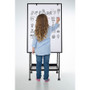 MasterVision Creation Station Dry Erase Board, 29.5 x 74.88, White Surface, Black Metal Frame (BVCEA49125016) View Product Image