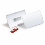 DURABLE Click Fold Magnet Badge Holder - 2.9" Height x 3.8" Width x 0.3" Depth - Polypropylene - Clear