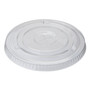 Dixie Cold Drink Cup Lids, Fits 16 oz Plastic Cold Cups, Clear, 100/Sleeve, 10 Sleeves/Carton (DXECL1424PET) View Product Image