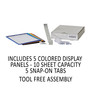 Durable VARIO Wall Reference System, 5 Panels, Letter, Asst. Borders and Panels
