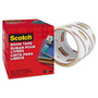 Scotch Book Tape, 3" Core, 4" x 15 yds, Clear