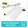 Post-it Dry Erase Surface, Laminate Film, 72" x 7 mil x 48", White