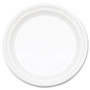 Dart Famous Service Plastic Dinnerware, Plate, 6" dia, White, 125/Pack, 8 Packs/Carton (DCC6PWF) View Product Image