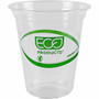 Eco-Products 16 oz GreenStripe Cold Cups - 16 fl oz - Clear, Green - Polylactic Acid (PLA) - Cold Drink