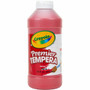 Crayola Premier Tempera Paint - 1 Color(s) - Red - 16 oz