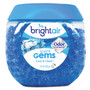 BRIGHT Air Scent Gems Odor Eliminator, Cool and Clean, Blue, 10 oz Jar, 6/Carton (BRI900228CT) View Product Image