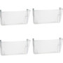 Officemate Mountable Wall File - 7" Height x 13" Width x 4.12" Depth - Clear - Plastic - (OIC21434CT)