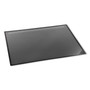 Artistic Desk Pad with Transparent Lift-Top Overlay and Antimicrobial Protection, 31" x 20", Black Pad, Transparent Frost Overlay