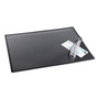 Artistic Desk Pad with Transparent Lift-Top Overlay and Antimicrobial Protection, 31" x 20", Black Pad, Transparent Frost Overlay (AOP41200S) View Product Image