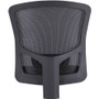 Lorell Big & Tall Mesh Back Office Chair - Fabric Seat Material - Black - Armrest