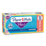 Paper Mate Point Guard Flair Felt Tip Porous Point Pen, Stick, Medium 0.7 mm, Blue Ink, Blue Barrel, Dozen