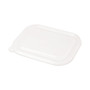 World Centric PLA Lids for Fiber Containers, 8.8 x 6.9 x 0.8, Clear, Plastic, 400/Carton (WORCTLCS3) View Product Image