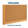 Quartet Bulletin/Dry-Erase Board, Melamine/Cork, 48 x 36, Brown/White Surface, Oak Finish Frame (QRTS554) View Product Image