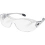 Crews Anti-fog Safety Glasses - Ultraviolet Protection - Clear Lens - Steel Frame - Anti-fog, Non-slip, Scratch Resistant, Durable, Ratcheting Temple Design