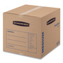 Bankers Box SmoothMove Basic Medium Moving Boxes - Internal Dimensions: 18" Width x 18" Depth x 16" Height - External Dimensions: 18.3" Width x 18.3" Depth x 16.4" Height - Medium Duty - Corrugated - Kraft, Black