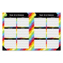 Carson-Dellosa Education Teacher Planner, Weekly/Monthly, Two-Page Spread (Seven Classes), 10.88 x 8.38, Balloon Theme, Black Cover View Product Image