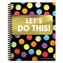 Carson-Dellosa Education Teacher Planner, Weekly/Monthly, Two-Page Spread (Seven Classes), 10.88 x 8.38, Balloon Theme, Black Cover View Product Image