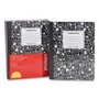 Universal Composition Book, Medium/College Rule, Black Marble Cover, (100) 9.75 x 7.5 Sheets, 6/Pack View Product Image