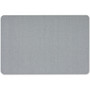 Quartet Oval Office Fabric Board, 48" x 36", Gray Surface