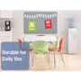 Quartet Oval Office Fabric Board, 48" x 36", Gray Surface